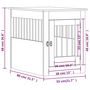 Voir la diapositive 6 : VIDAXL Meuble de cage pour chiens noir 55x80x68 cm bois d'ingenierie
