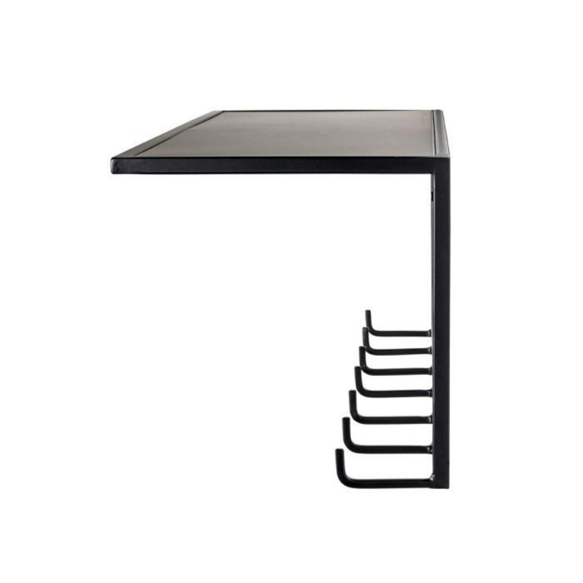 Paris Prix Patère Murale 7 Crochets Déco  Ulrino  60cm Noir