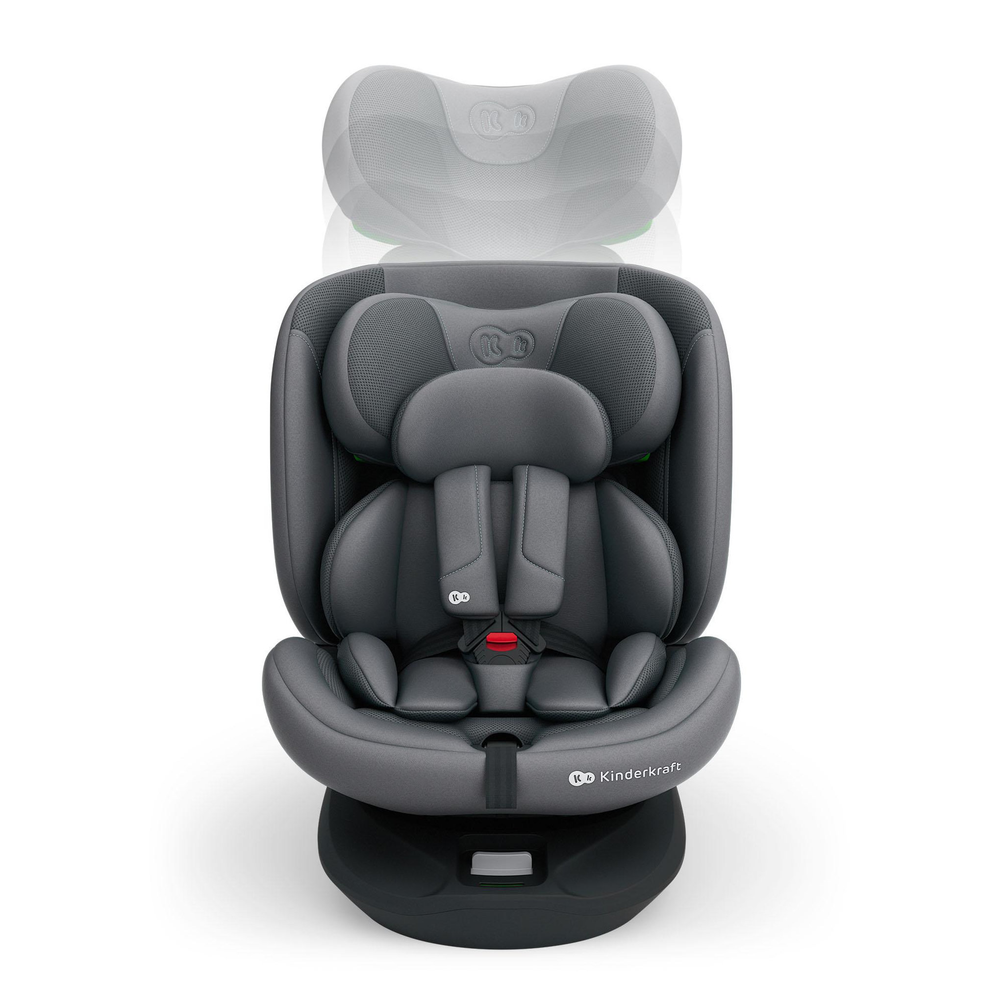 Voir la diapositive 4 : KINDERKRAFT Kinderkraft I-360 2 PLUS, siège auto 4 en 1, 40-150 cm, installation ISOFIX facile, 5 positions d'assise, de 0 à 36 kg, EASY SPIN 360° pour un chargement et un déchargement faciles, Gris