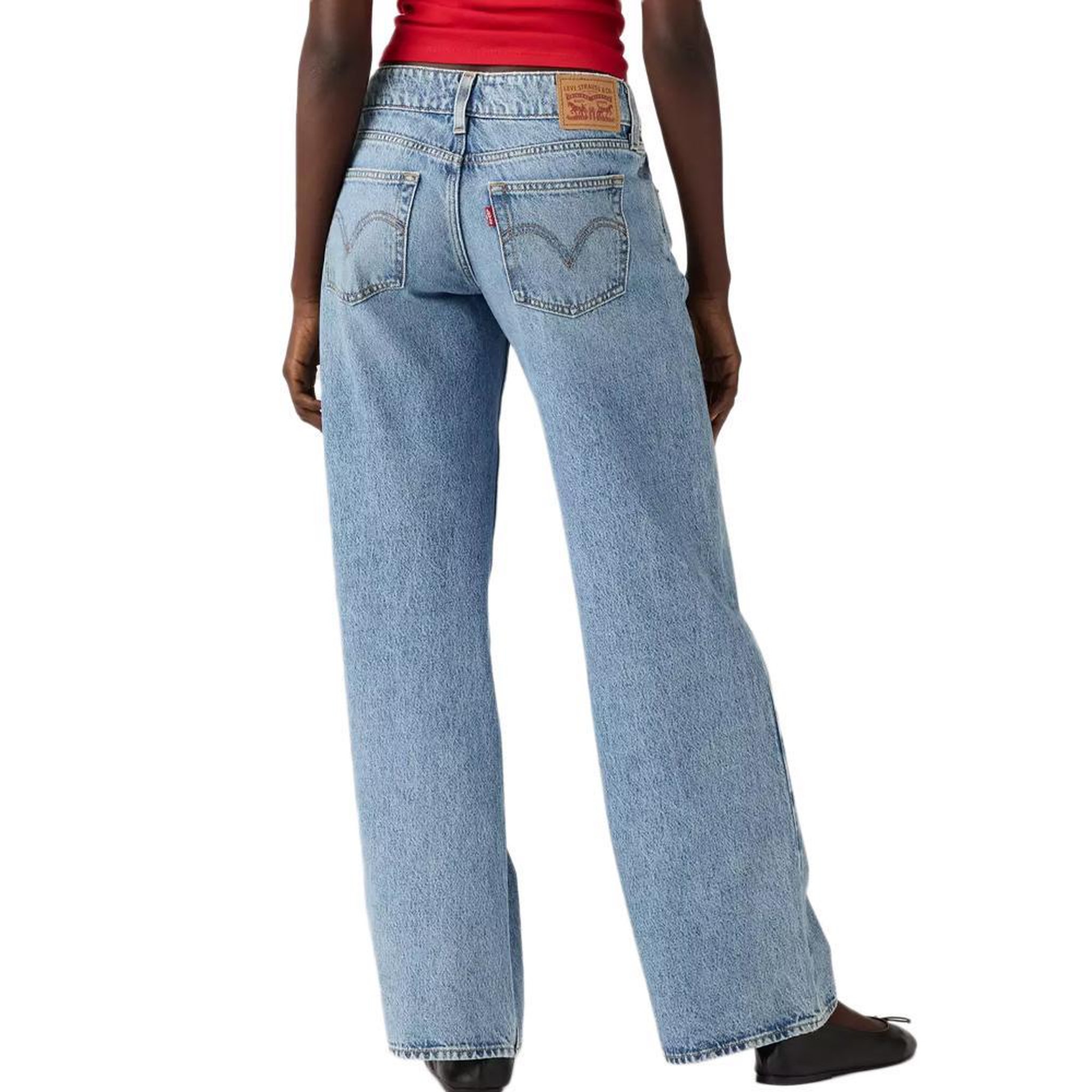 Voir la diapositive 2 : Levi's Jean Lose Femme Bleu Levi's Superlow  Indigo