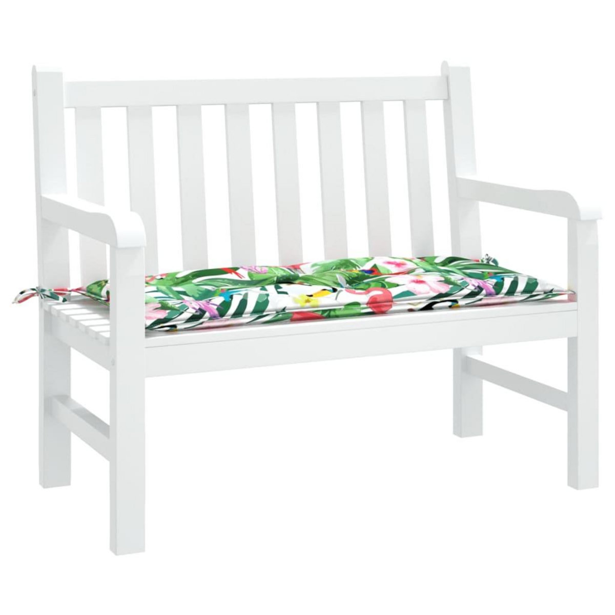 VIDAXL Coussin de banc de jardin multicolore 100x50x7 cm tissu oxford