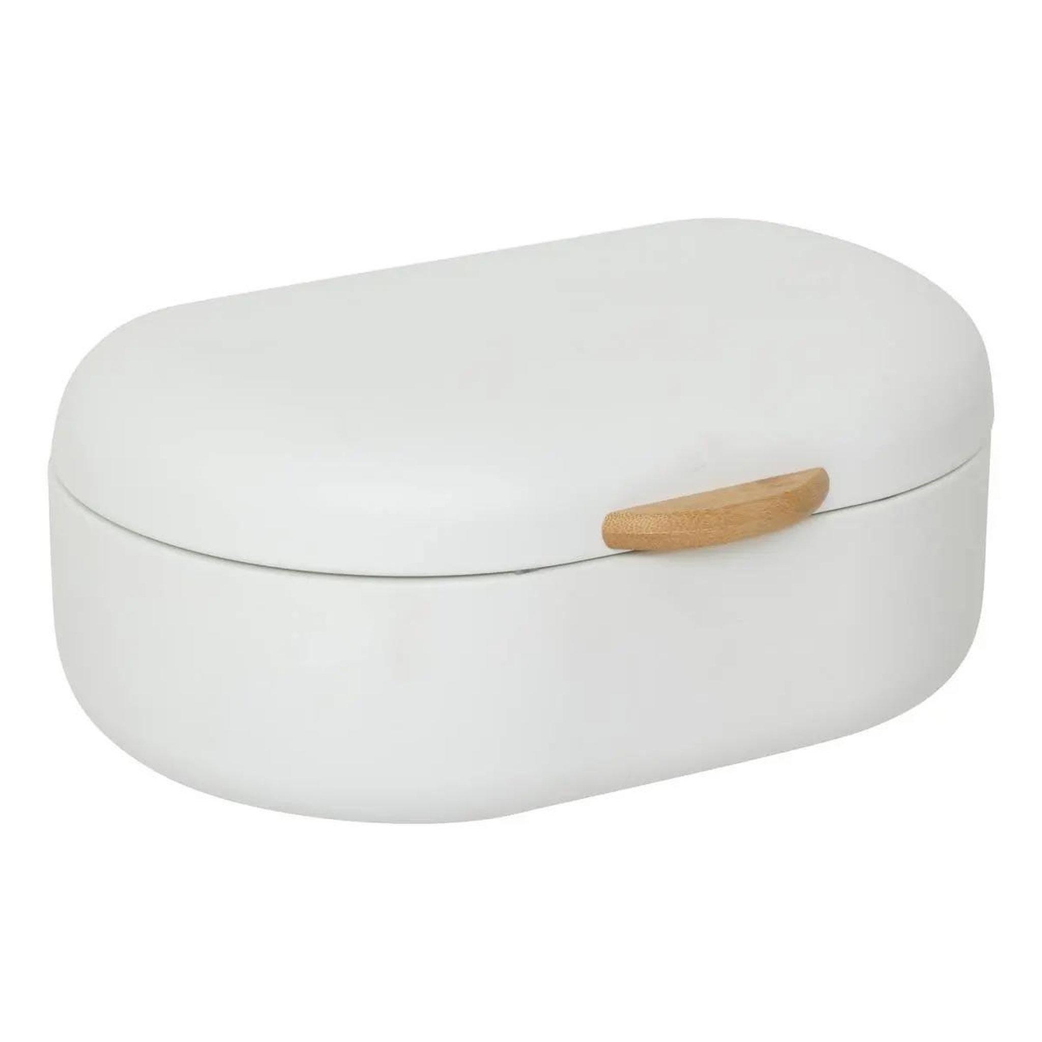 FIVE Boîte à pain en métal  long  33cm crème