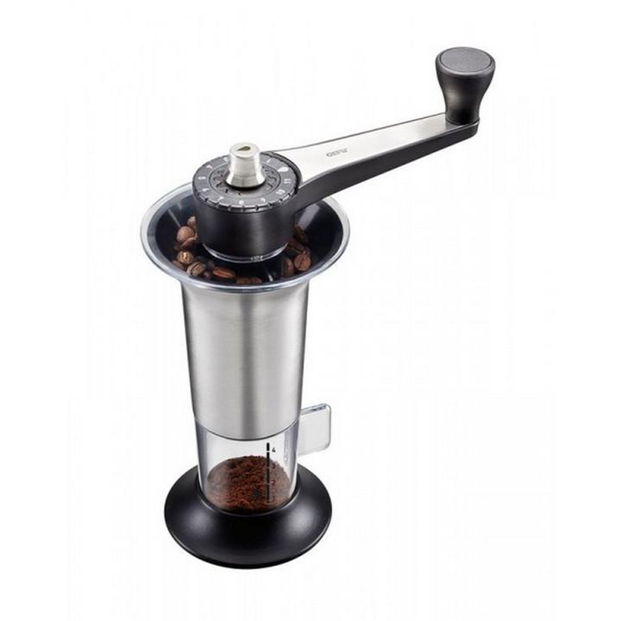 Voir la diapositive 2 : GEFU Moulin à café 22.6cm inox/noir - 16330