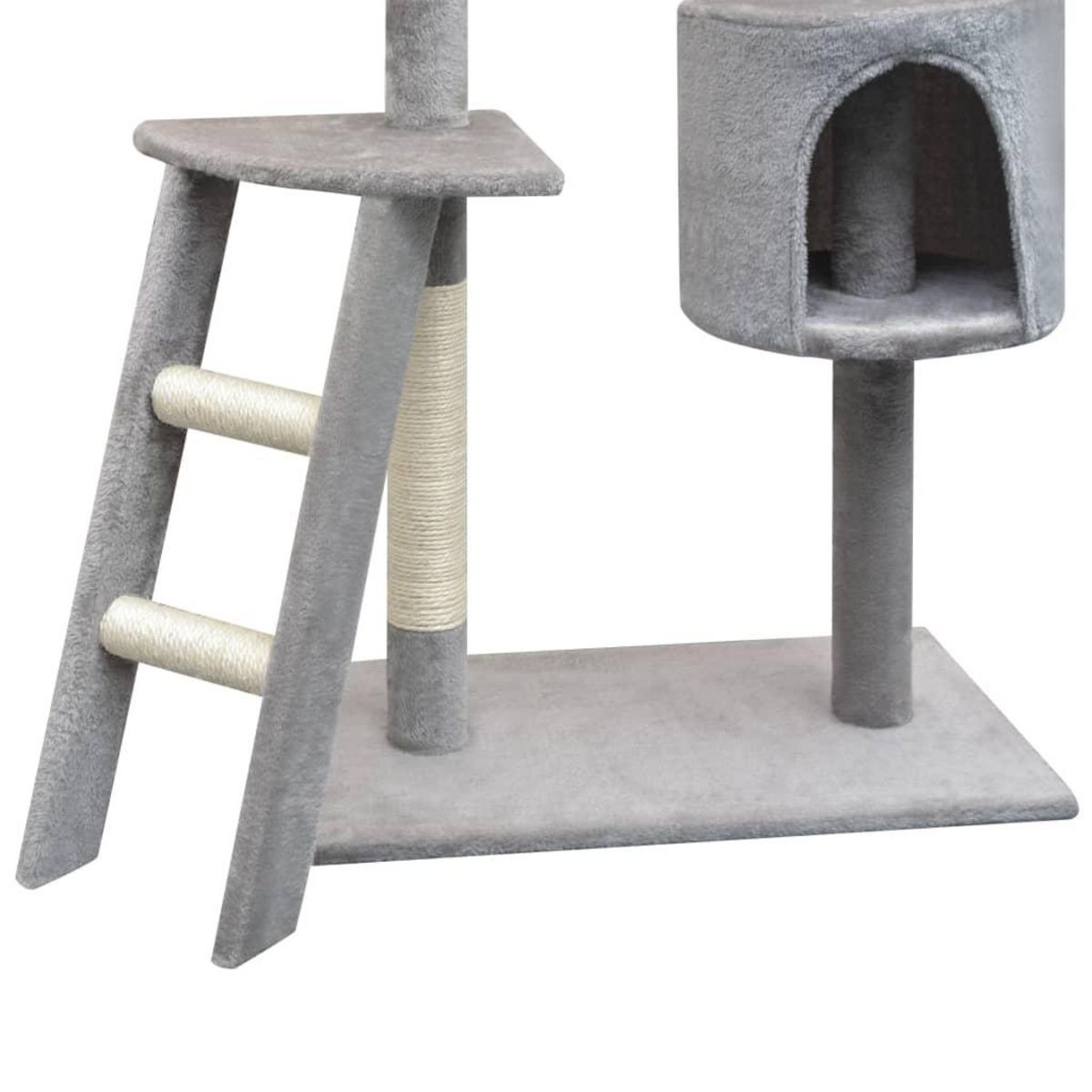 VIDAXL Arbre a chat avec griffoirs en sisal 150 cm Gris