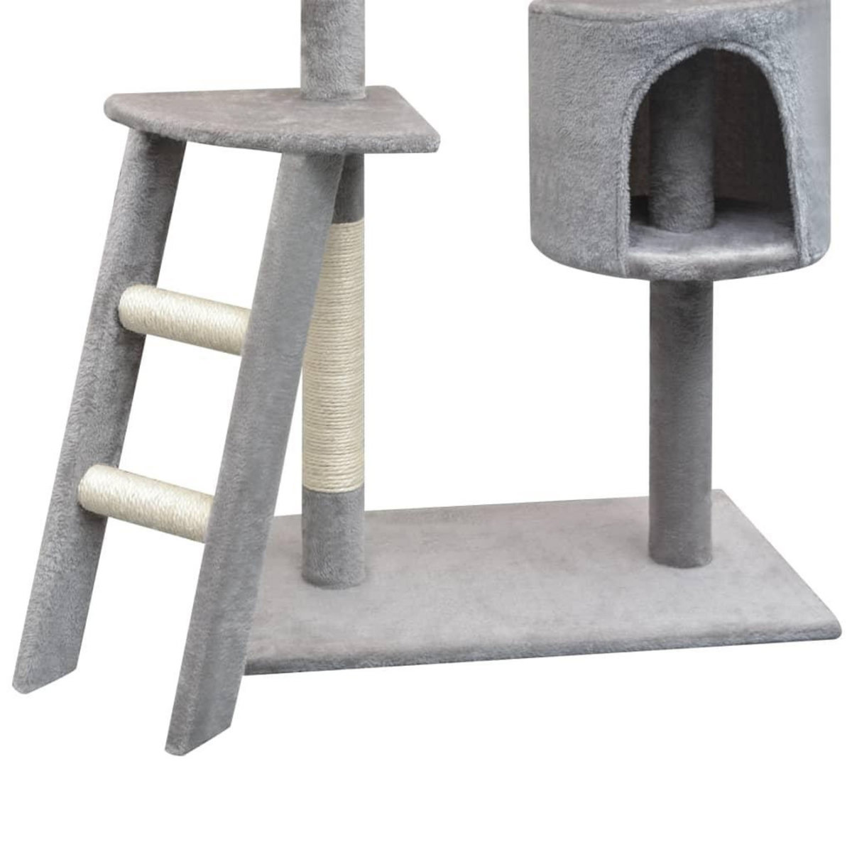 VIDAXL Arbre a chat avec griffoirs en sisal 150 cm Gris
