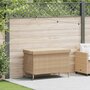 Voir la diapositive 2 : VIDAXL Boîte de rangement de jardin et roues resine tressee