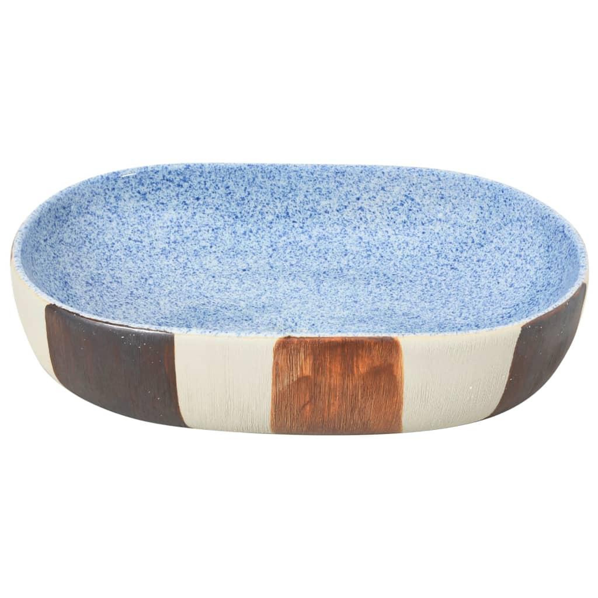 Voir la diapositive 4 : VIDAXL Vasque a poser multicolore ovale 59x40x14 cm ceramique