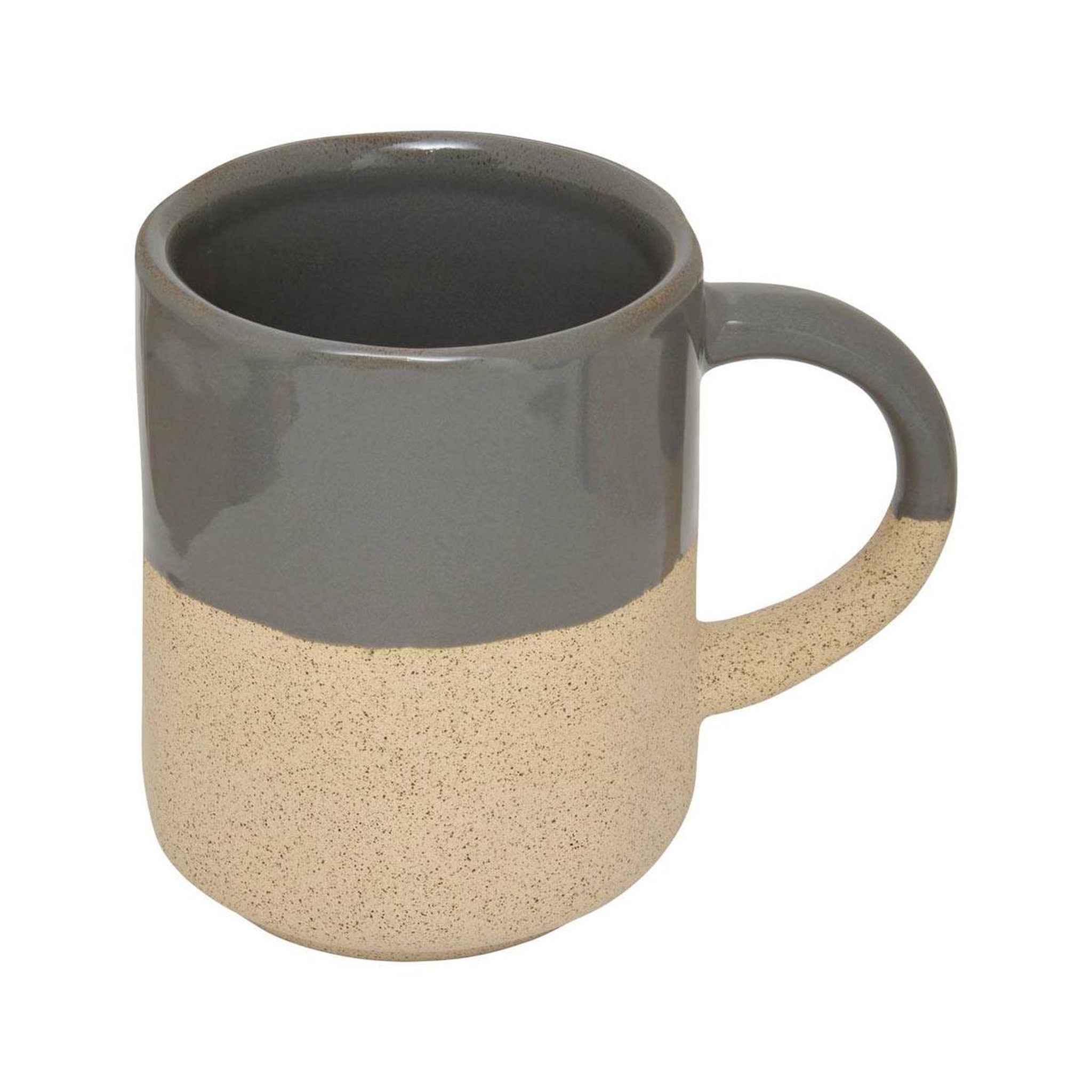 Voir la diapositive 2 : SECRET DE GOURMET Lot de 6 mugs en faïence  kate  20cl gris