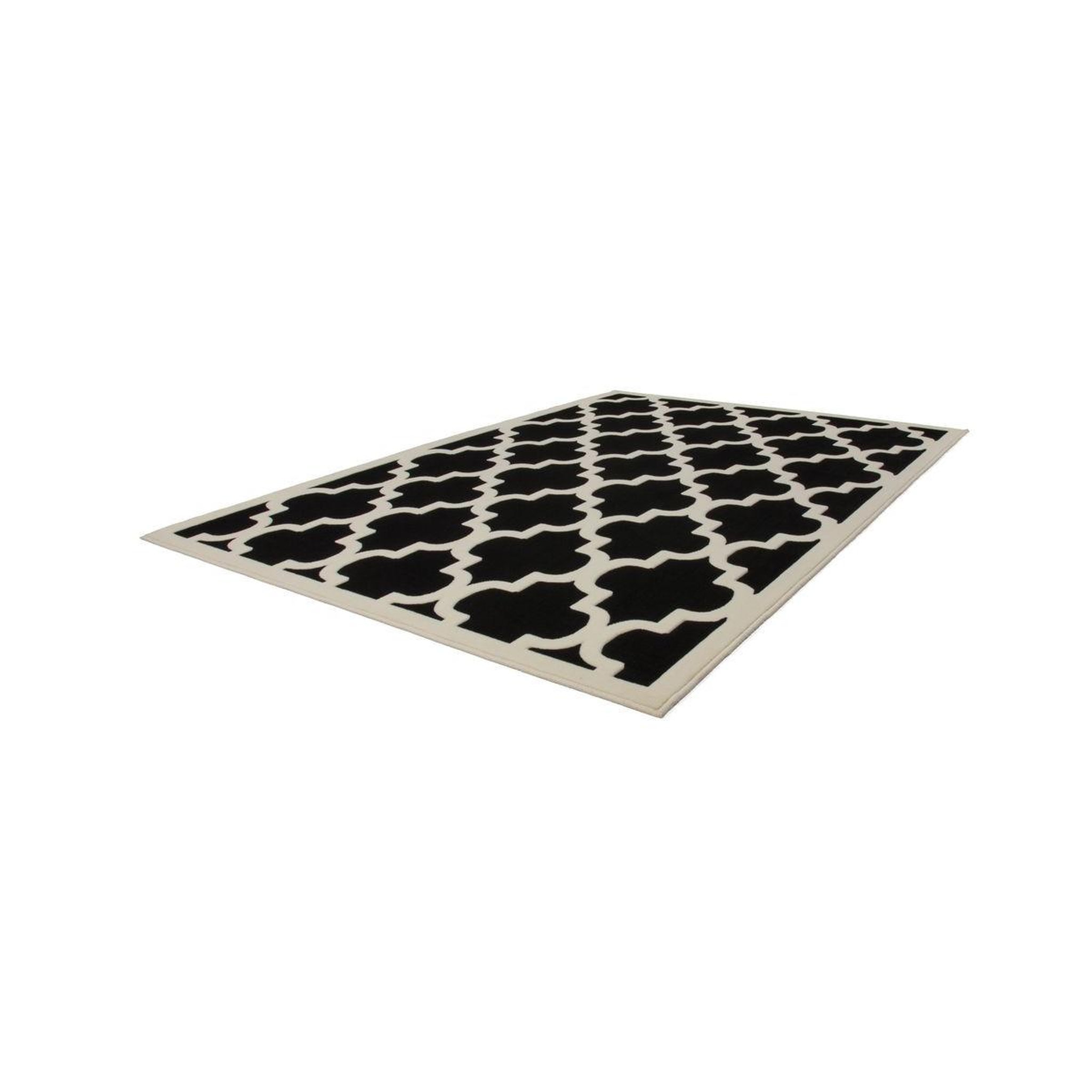 Voir la diapositive 2 : Paris Prix Tapis vintage à poils courts  manolya  noir