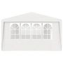 Voir la diapositive 4 : VIDAXL Tente de reception avec parois laterales 4x9 m Blanc 90 g/m^2
