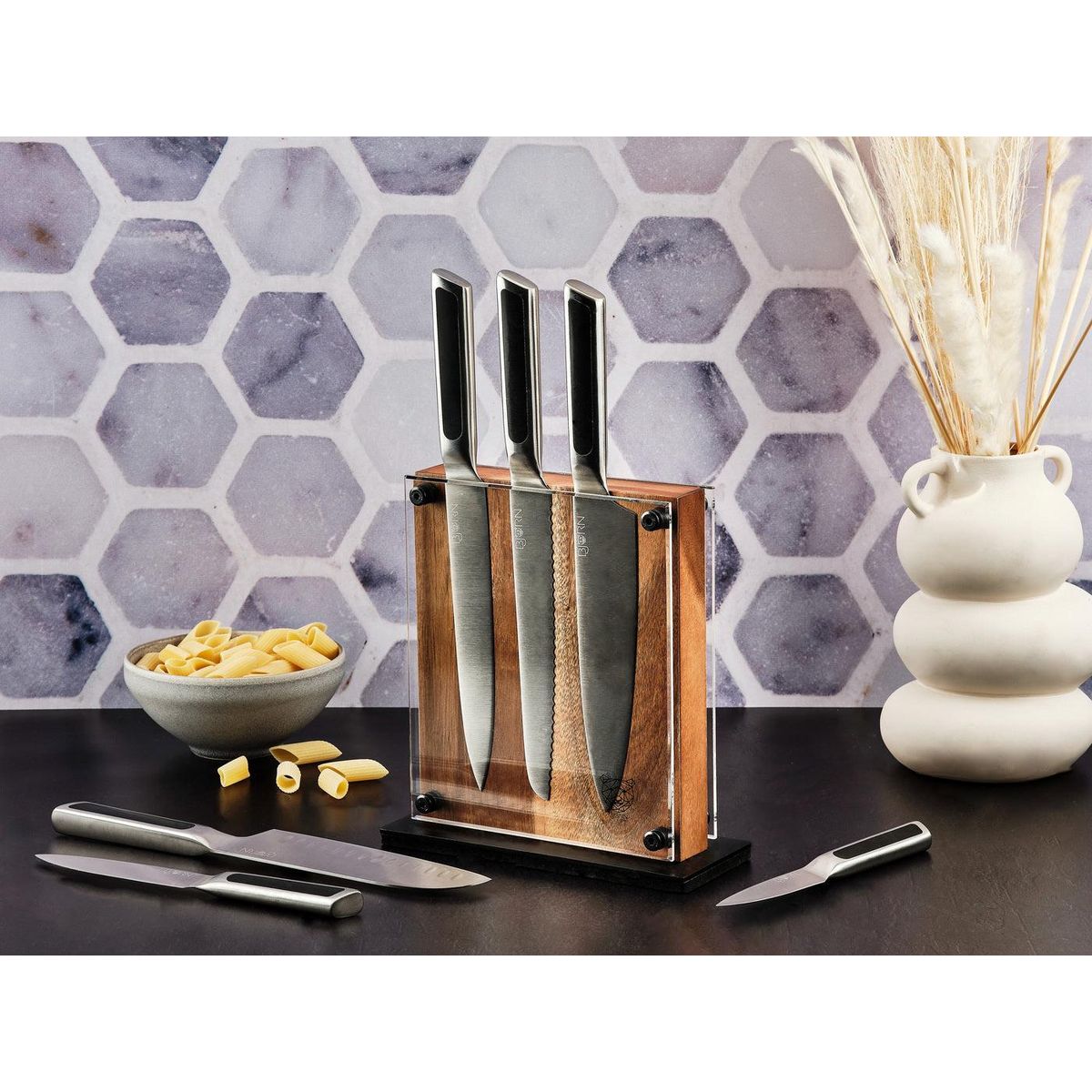 BJORN Bloc couteaux de cuisine LOKI RAUMA - 7 pièces