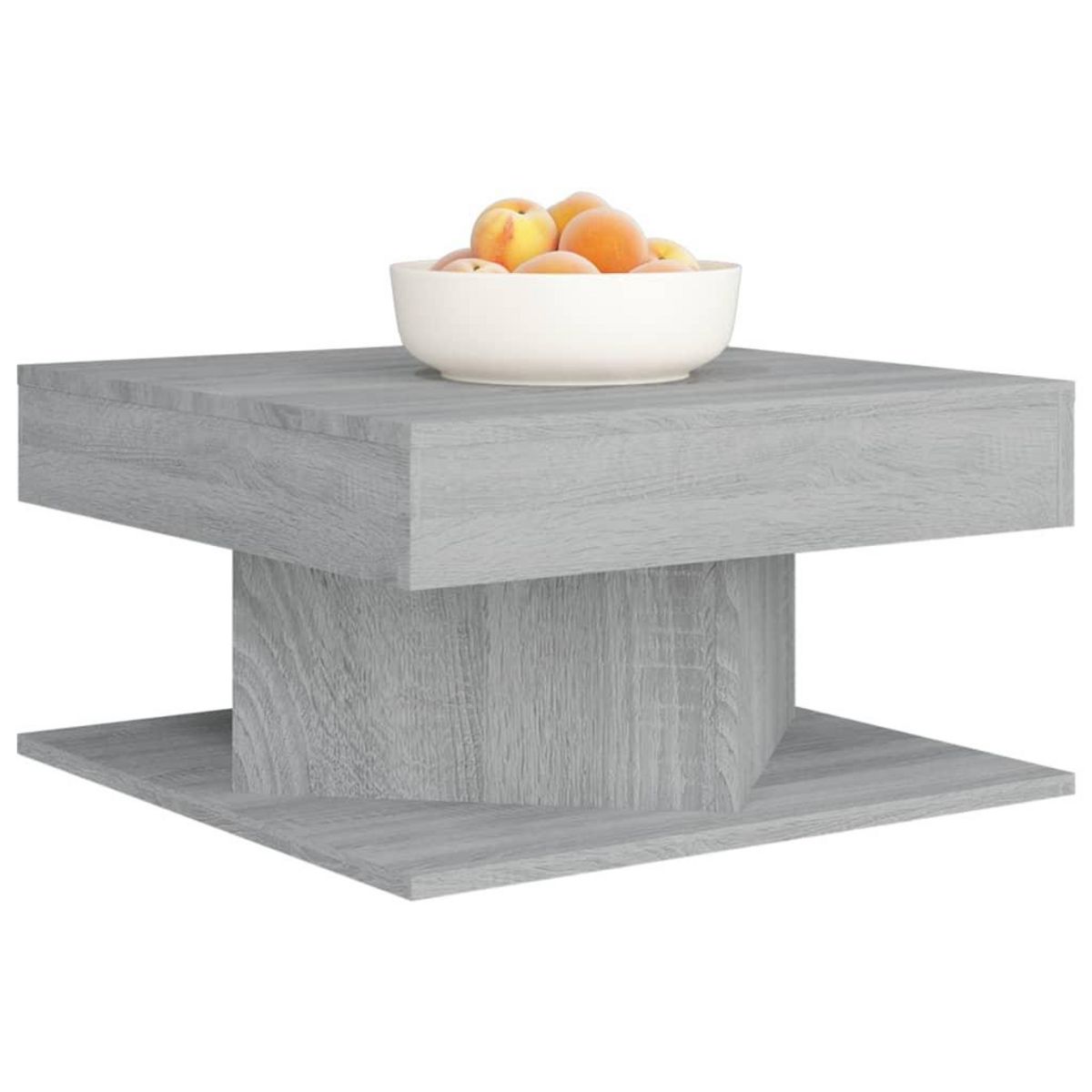 VIDAXL Table basse Sonoma gris 57x57x30 cm Bois d'ingenierie