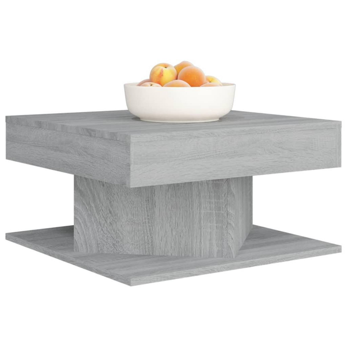 VIDAXL Table basse Sonoma gris 57x57x30 cm Bois d'ingenierie