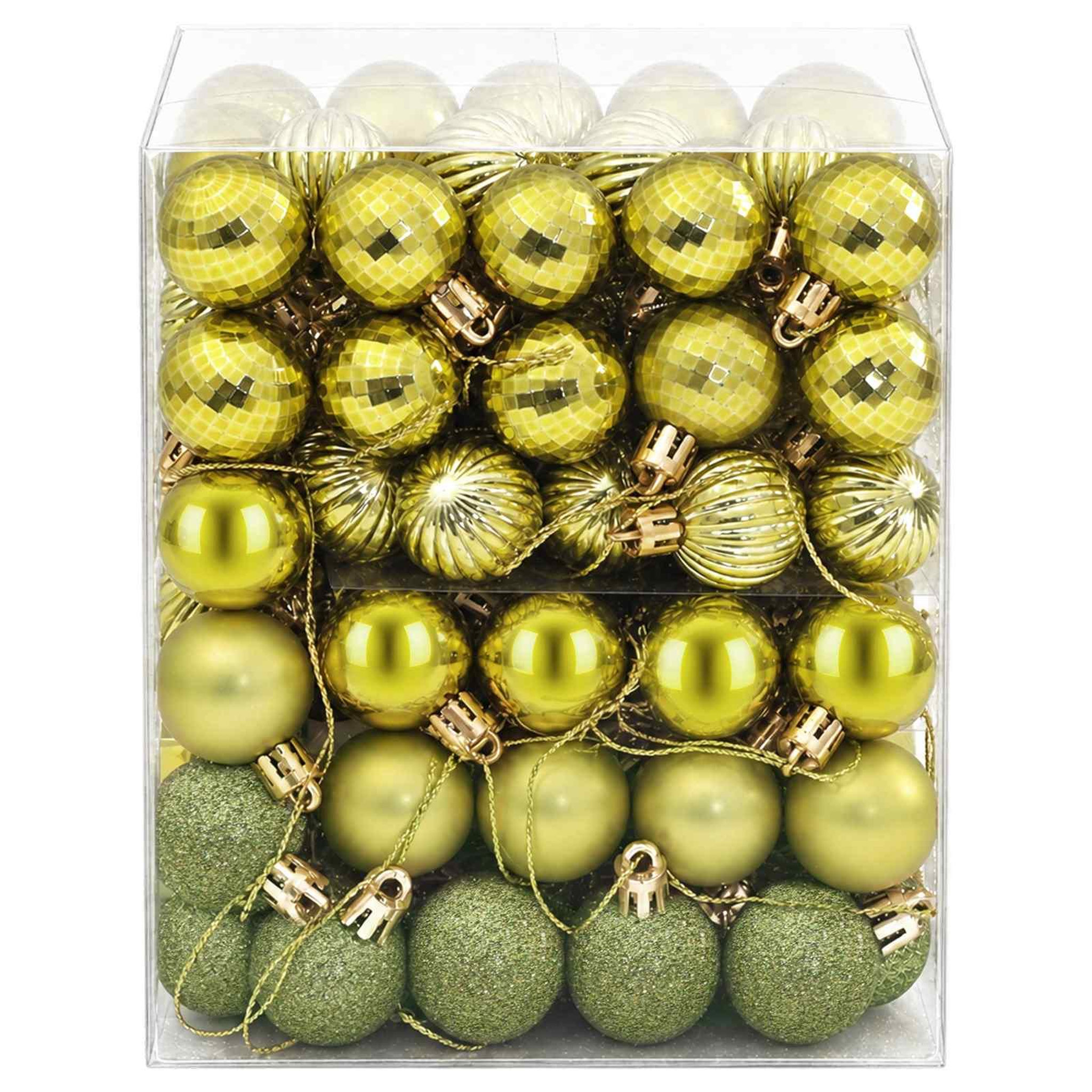 Voir la diapositive 4 : VIDAXL Ensemble de boules de Noël 150 pc Vert clair Diam. 3 cm