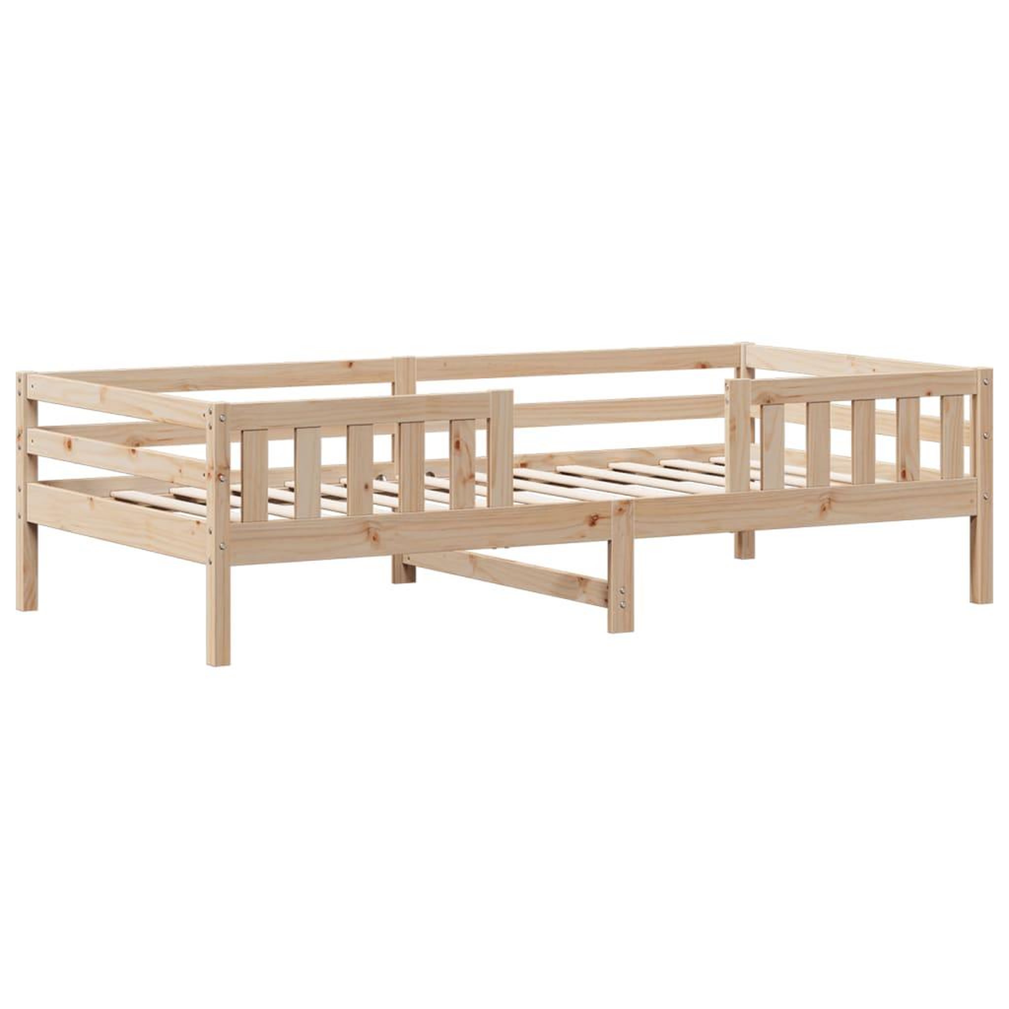 Voir la diapositive 3 : VIDAXL Cadre de lit sans matelas 90x190 cm bois de pin massif