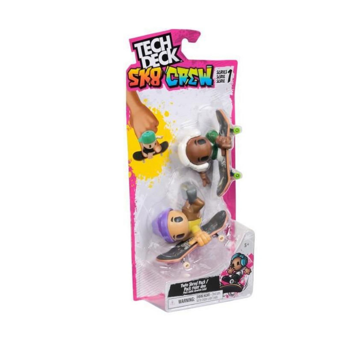 Jeu de plein air Tech Deck Pack de 2 SK8 Crew Modèle aléatoire