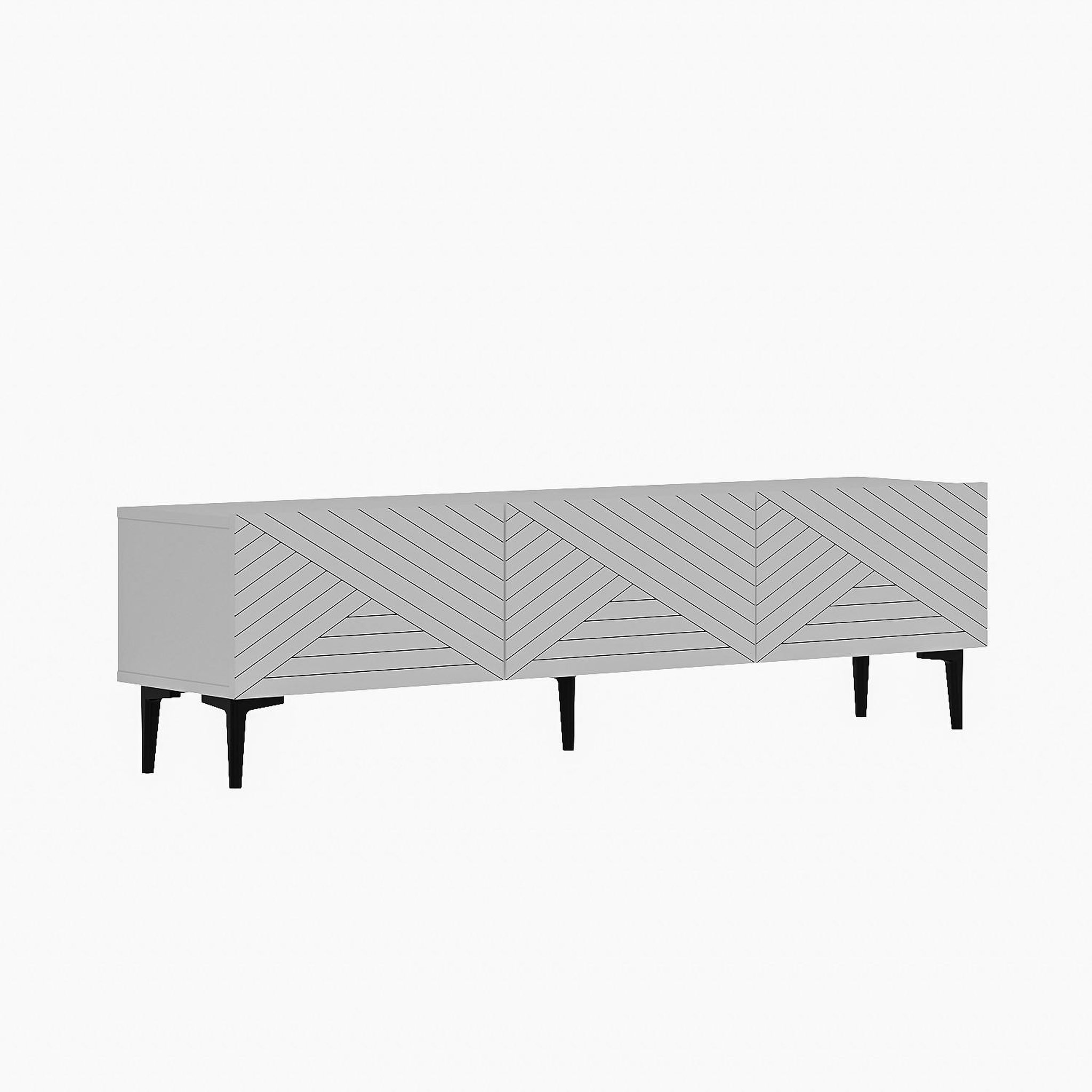 Habitat et Jardin Meuble tv en bois  felix  - 160 x 31 x 44 cm - blanc