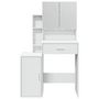 Voir la diapositive 5 : VIDAXL Coiffeuse avec armoire blanc 80x35x132 cm