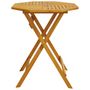 Voir la diapositive 5 : VIDAXL Table pliable de jardin Ø70x75 cm bois d'acacia massif