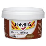 CENTRALE BRICO Mastic d'étanchéité vitrier POLYFILLA 500 g marron