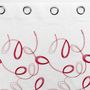 Voir la diapositive 3 : Paris Prix Rideau Voilage à Œillets  Hoops  140x240cm Rouge