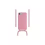 WOODCESSORIES Coque avec cordon iPhone 6/7/8/SE Tour de cou Bio rose
