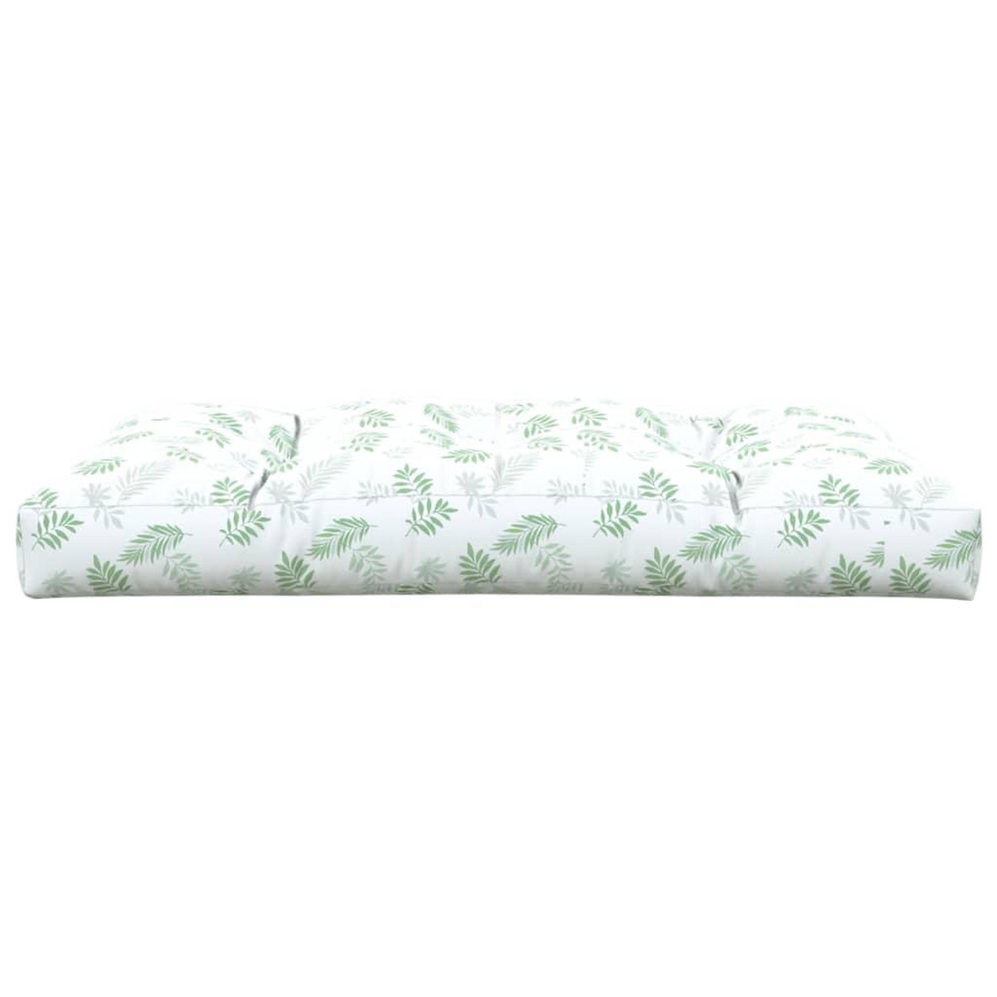 Voir la diapositive 5 : VIDAXL Coussin de palette a motif de feuilles 120x80x12 cm Tissu