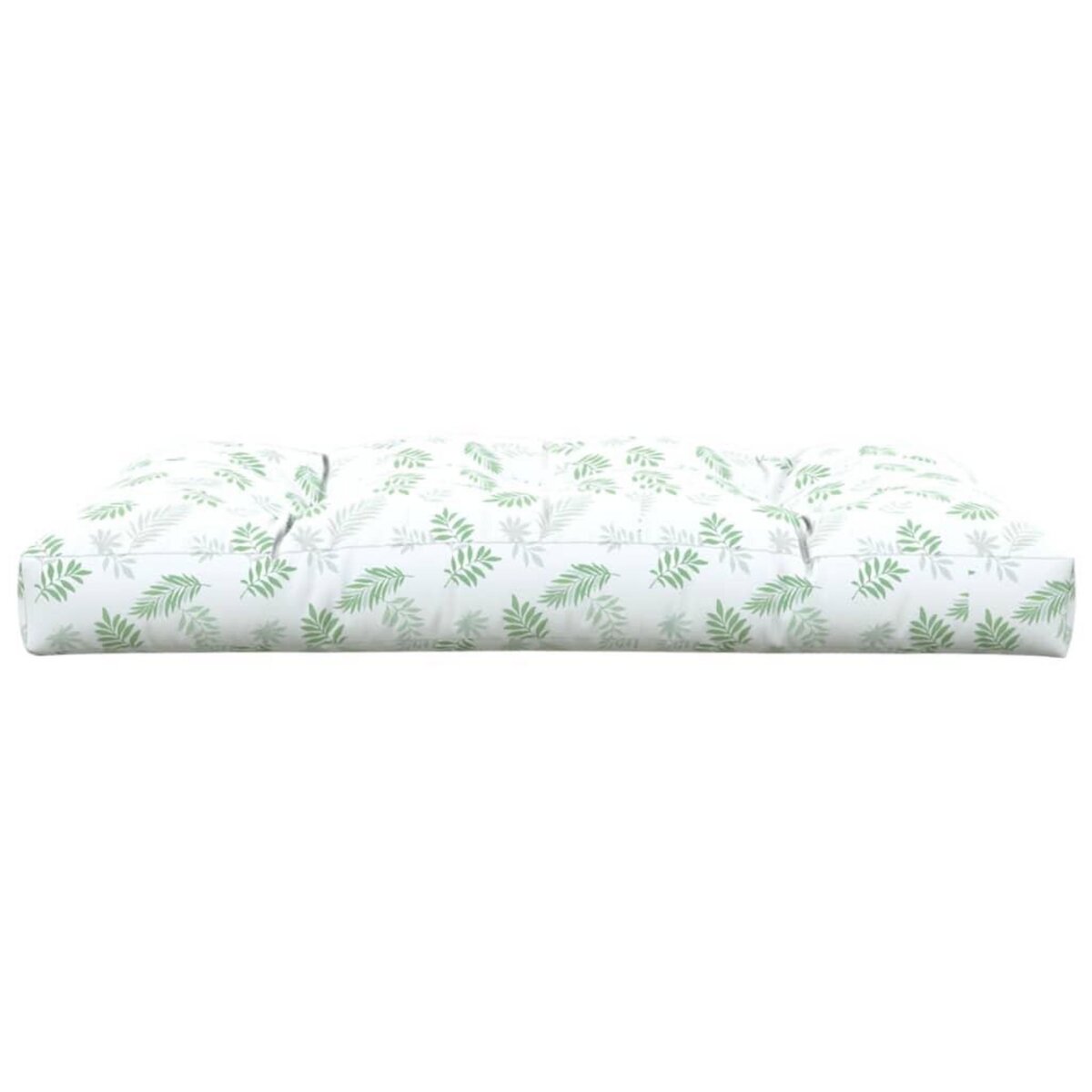 VIDAXL Coussin de palette a motif de feuilles 120x80x12 cm Tissu