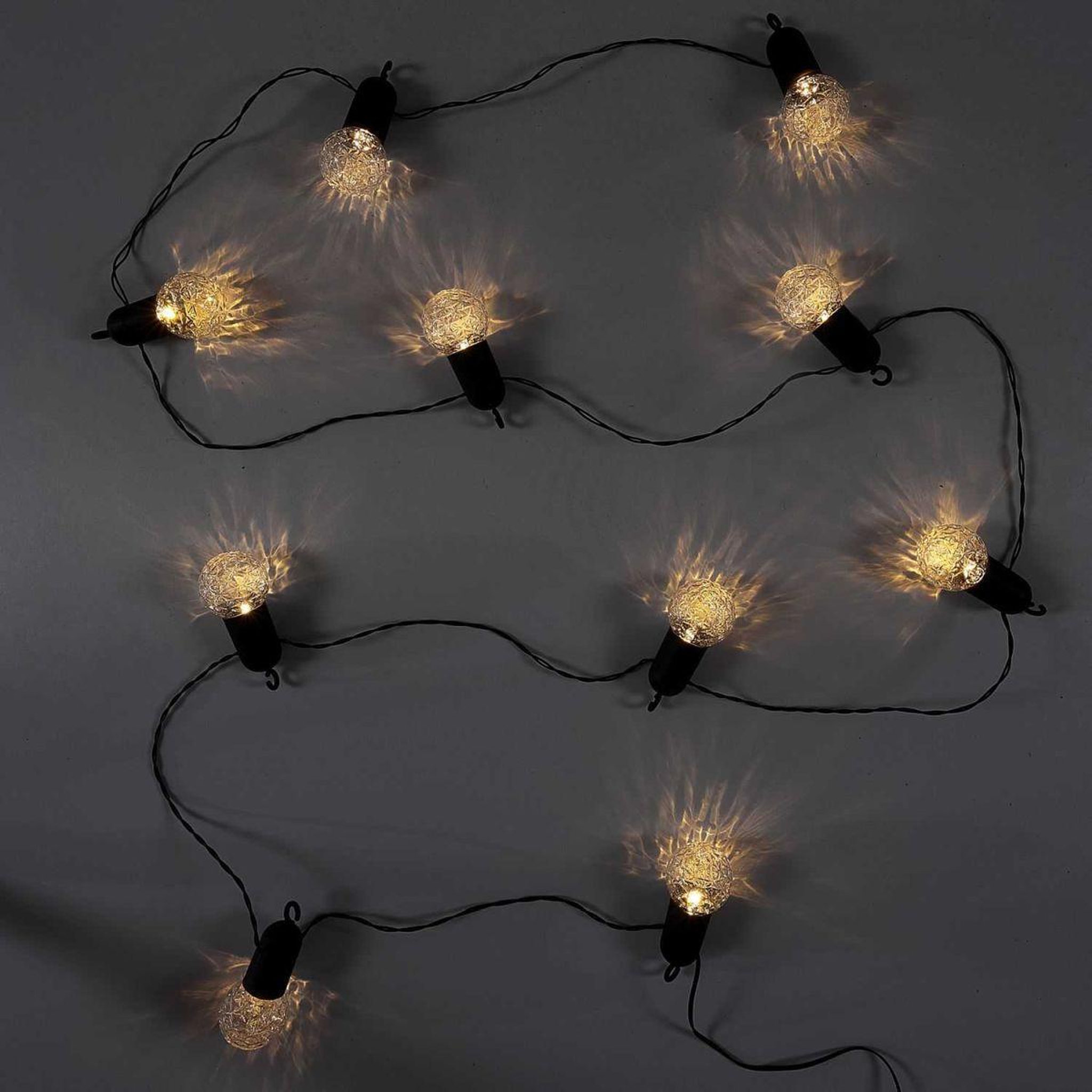 Voir la diapositive 2 : The Home Deco Factory Guirlande Lumineuse d'Extérieur Ampoules  10 LED  770cm Transparent