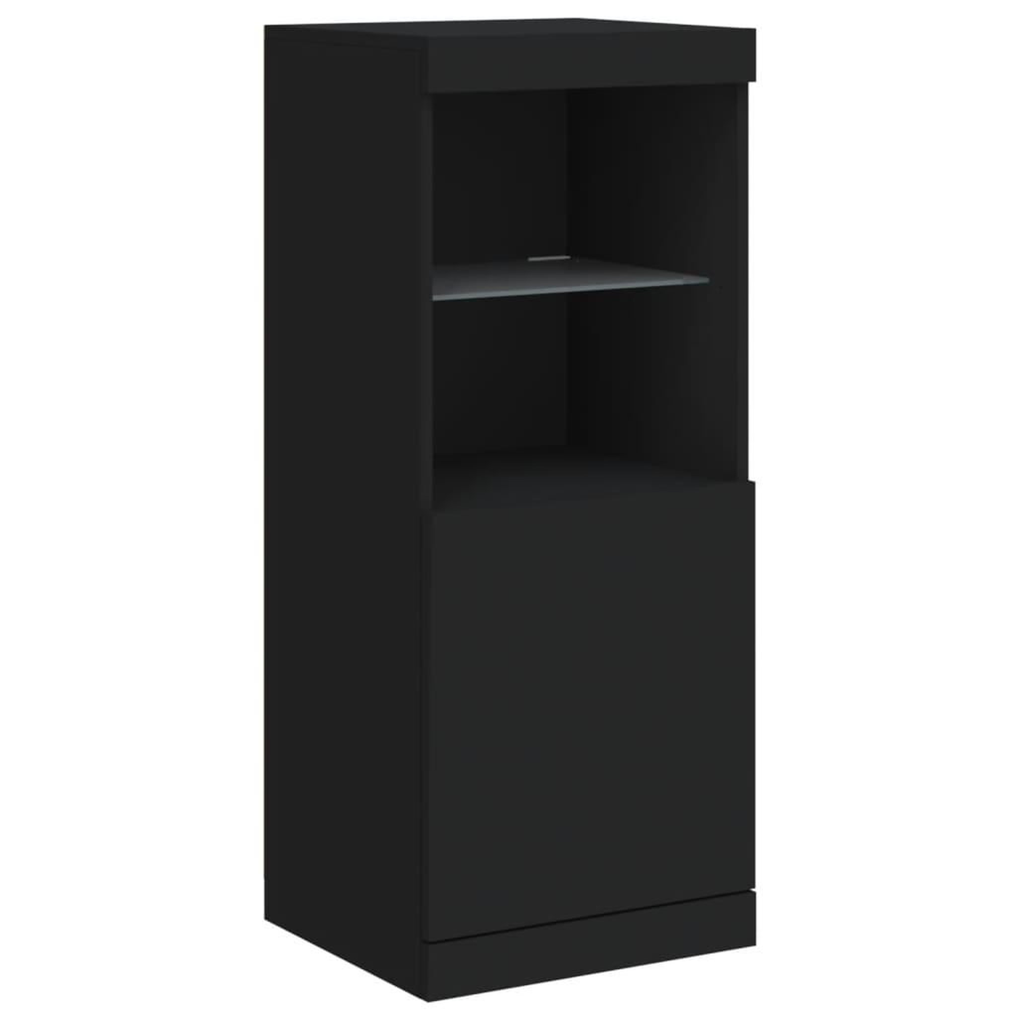 Voir la diapositive 5 : VIDAXL Buffet avec lumieres LED noir 41x37x100 cm