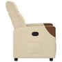 Voir la diapositive 4 : VIDAXL Fauteuil inclinable Creme Tissu