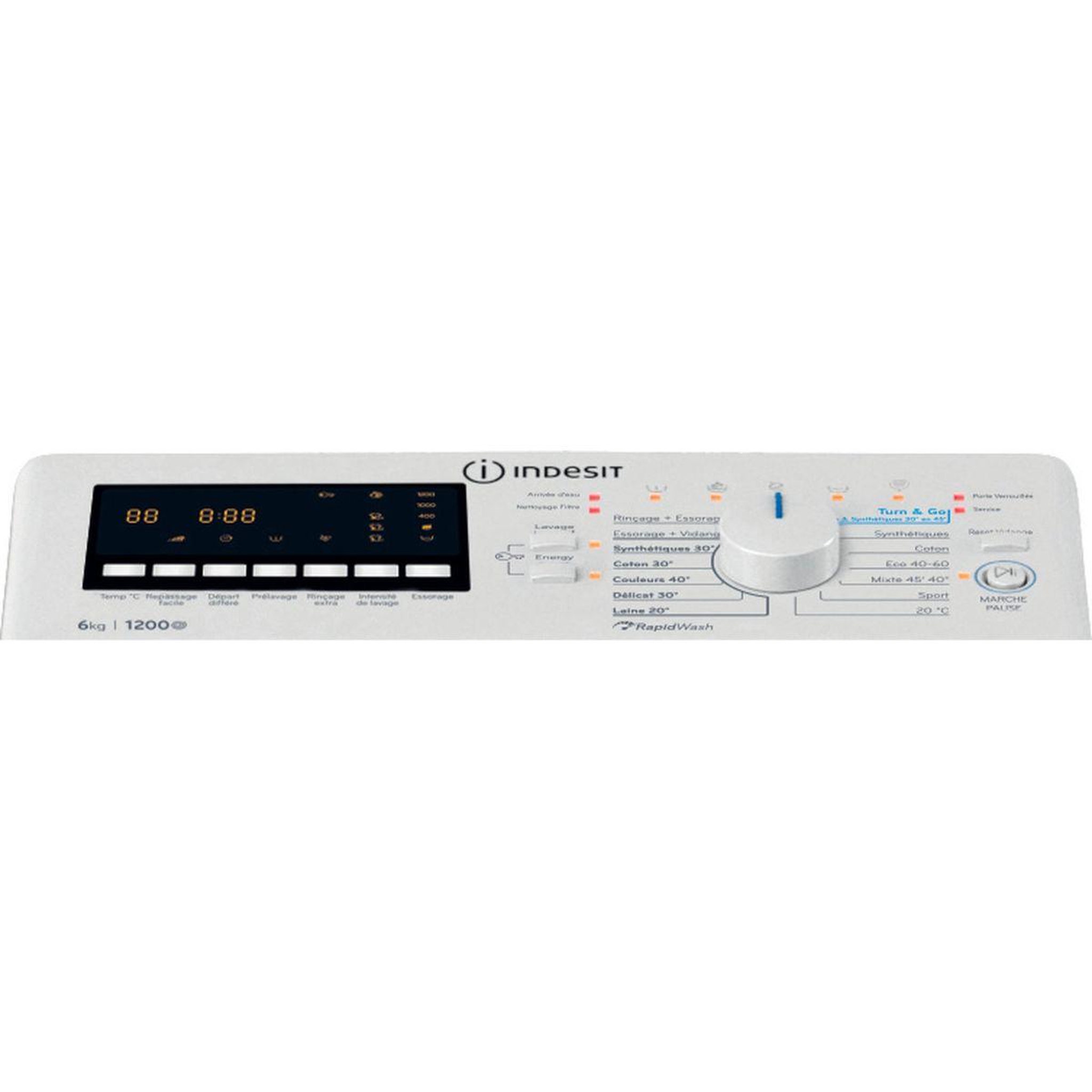 Voir la diapositive 4 : Indesit Lave linge top btwhs6261fr