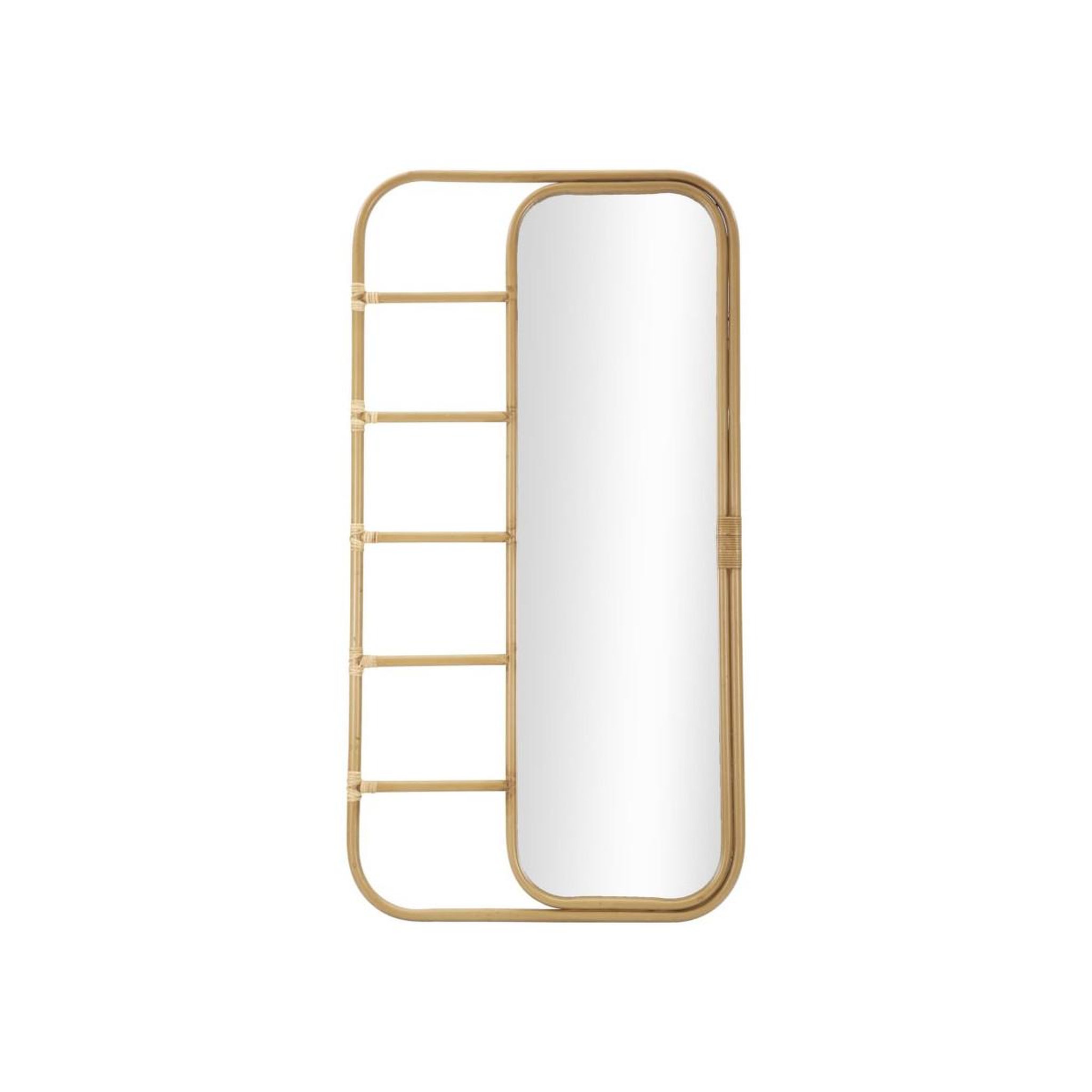 Paris Prix Miroir échelle déco effet rotin  panama  151cm naturel