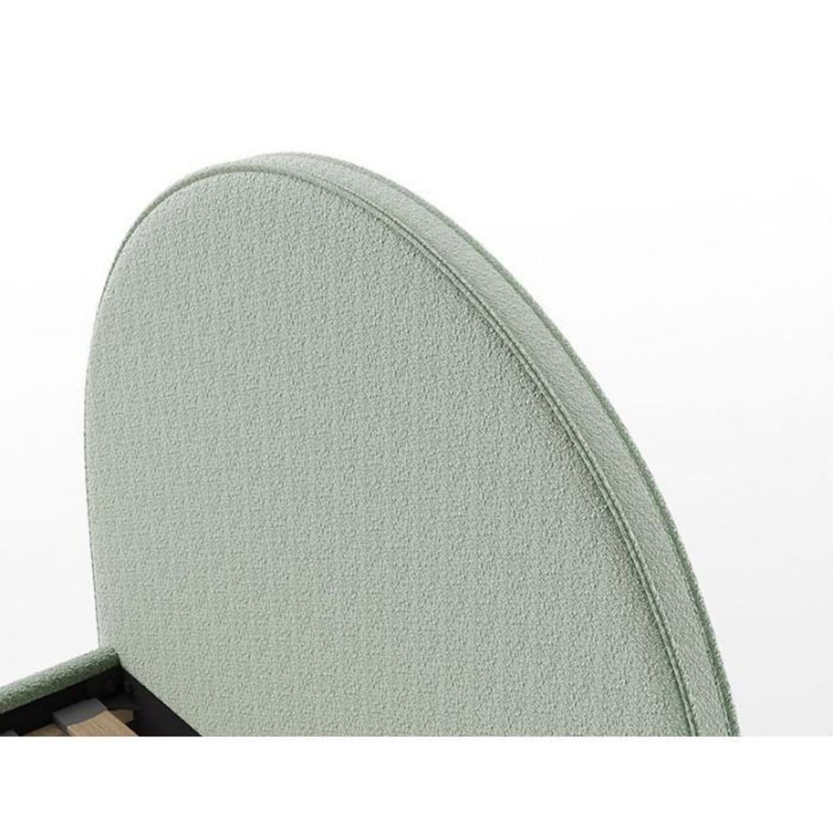 Paris Prix Pack - Lit Enfant & Pouf Bouclé  Moon  90x200cm Vert