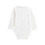 Voir la diapositive 4 : Petit Béguin Lot de 2 bodies bébé manches longues ouverture croisée Perle