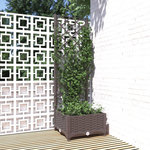 VIDAXL Jardiniere avec treillis Marron 40x40x121,5 cm PP