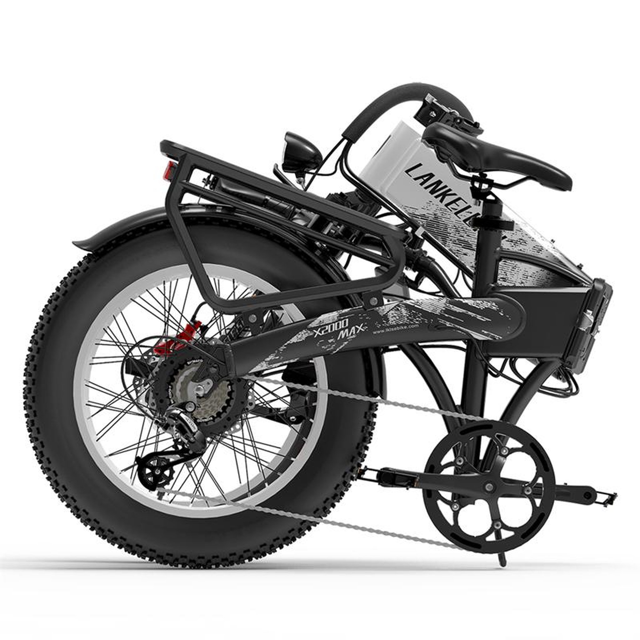 Voir la diapositive 2 : LANKELEISI Vélo électrique pliable LANKELEISI X2000 MAX
