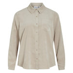 Vila Chemise  Femme Vila Courdie. Coloris disponibles : Beige