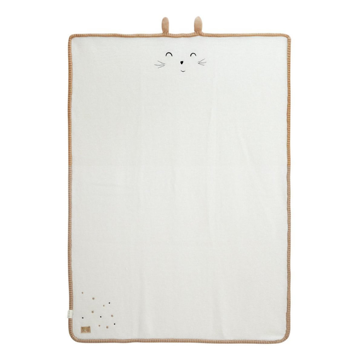 Petit Béguin Couverture bébé en tricot Hello Baby