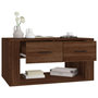 Voir la diapositive 5 : VIDAXL Table basse Chene marron 80x50x40 cm Bois d'ingenierie