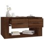Voir la diapositive 5 : VIDAXL Table basse Chene marron 80x50x40 cm Bois d'ingenierie