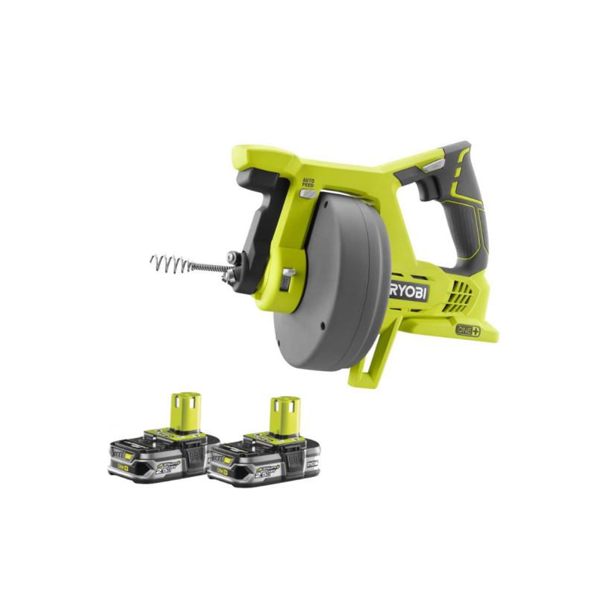 Voir la diapositive 1 : Ryobi Pack RYOBI Déboucheur 18V Oneplus - 2 batteries LithiumPlus 2.5Ah - R18DA-0