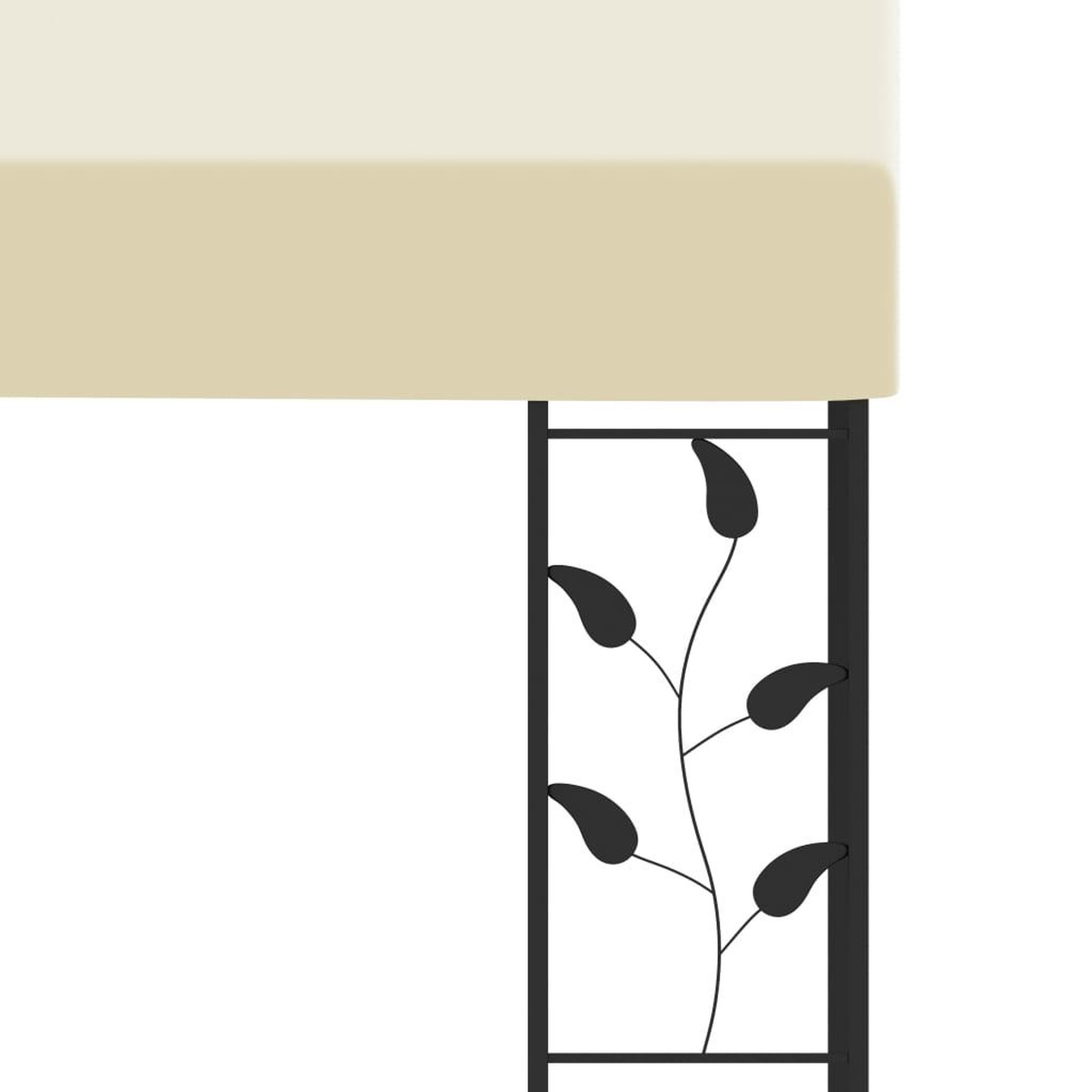 Voir la diapositive 5 : VIDAXL Belvedere a montage mural 4x3x2,5 m Creme