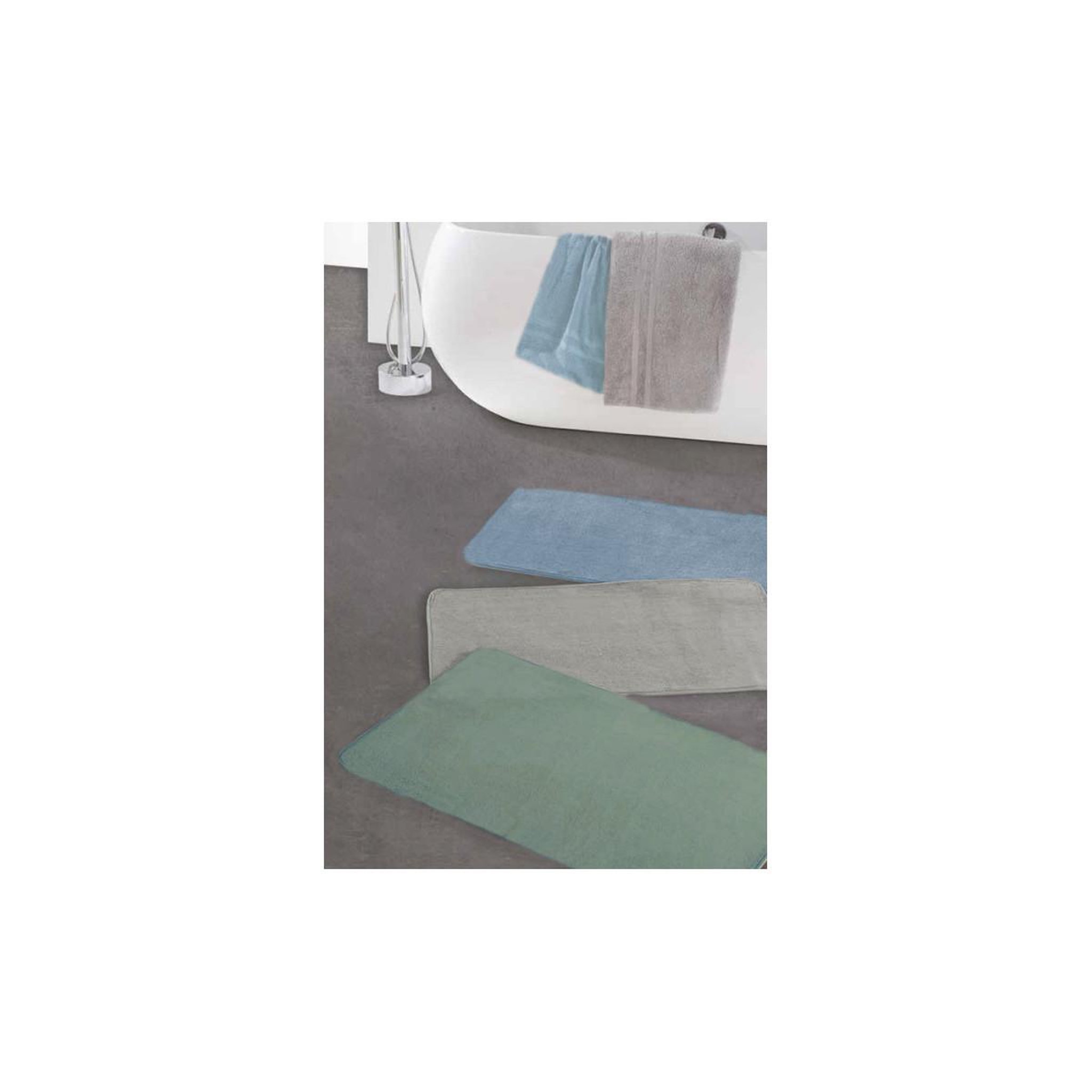 Voir la diapositive 2 : GUY LEVASSEUR Tapis de bain antidérapant 50x80 en polyester 50x80cm