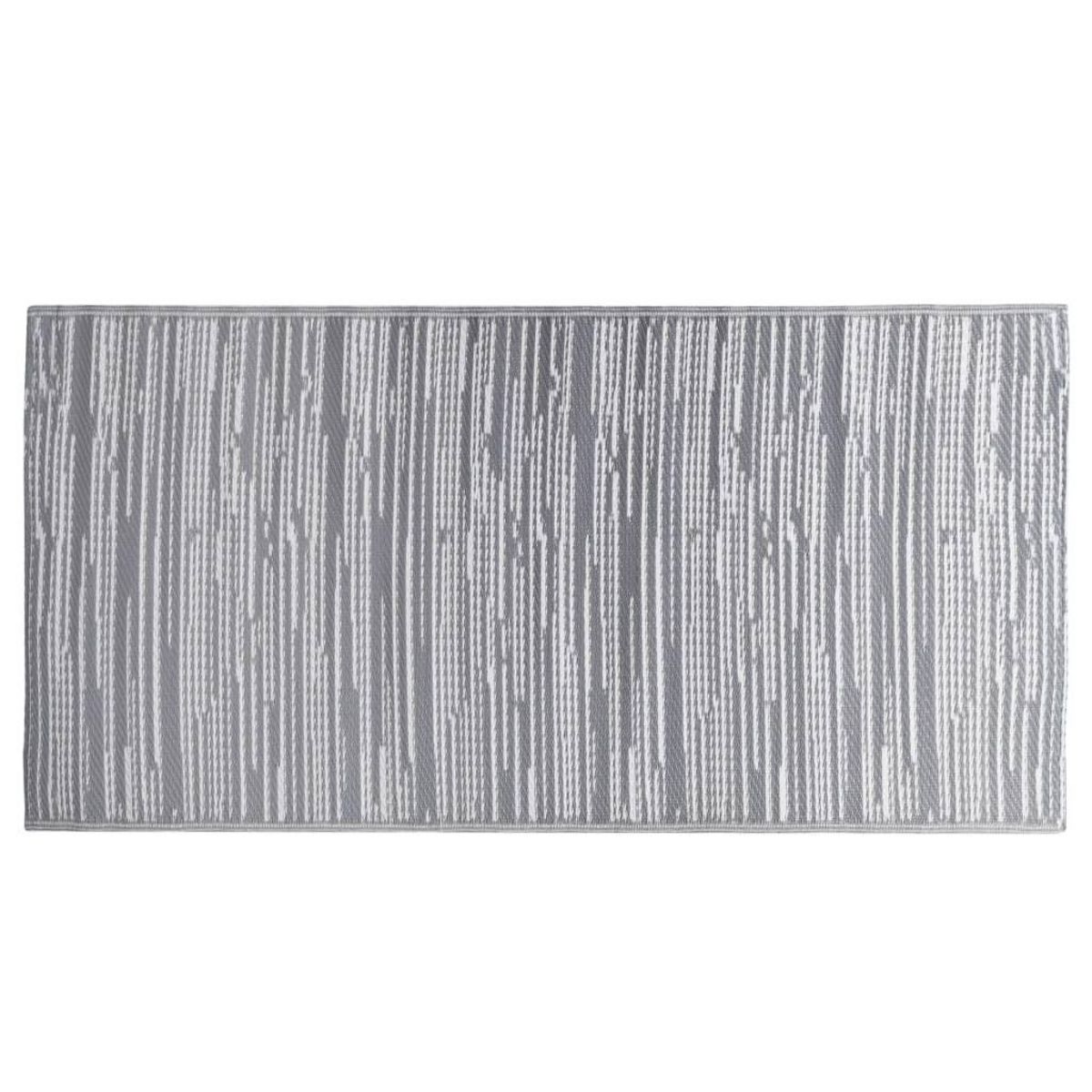 VIDAXL Tapis d'exterieur ARAKIL Gris 80x150 cm PP
