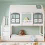 Voir la diapositive 2 : MERAX Lit superposé 90x200cm bois et mdf coloris blanc
