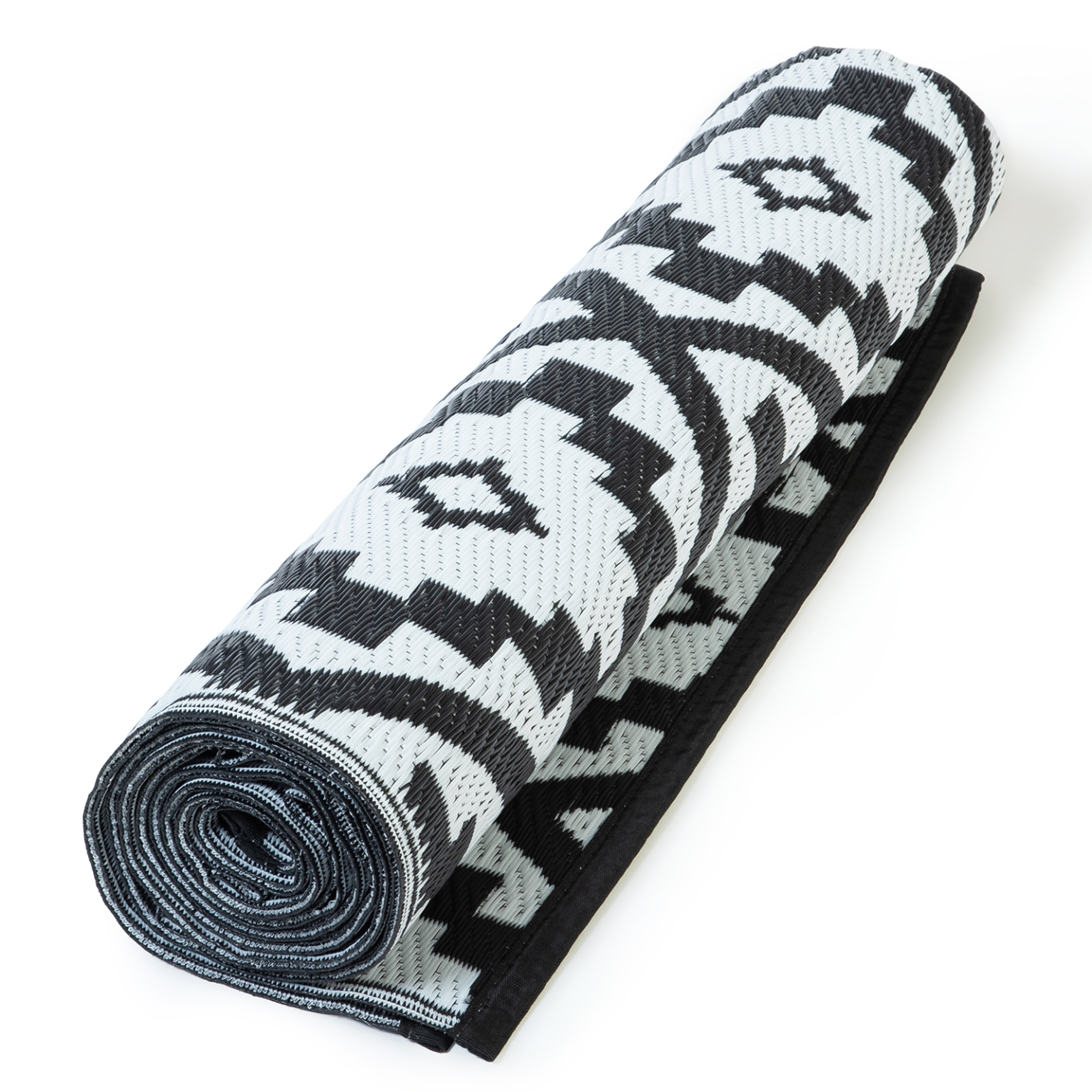 Voir la diapositive 6 : ID MARKET Tapis extérieur bahamas noir 160 x 260 cm