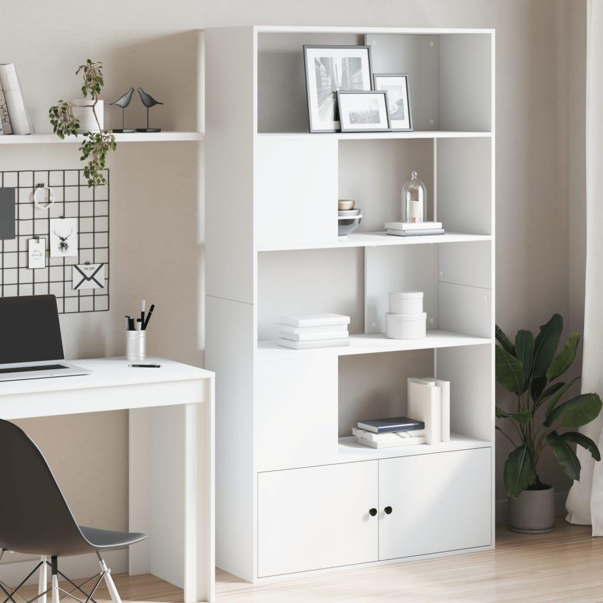 VIDAXL Bibliotheque blanc 100x36x189 cm bois d'ingenierie