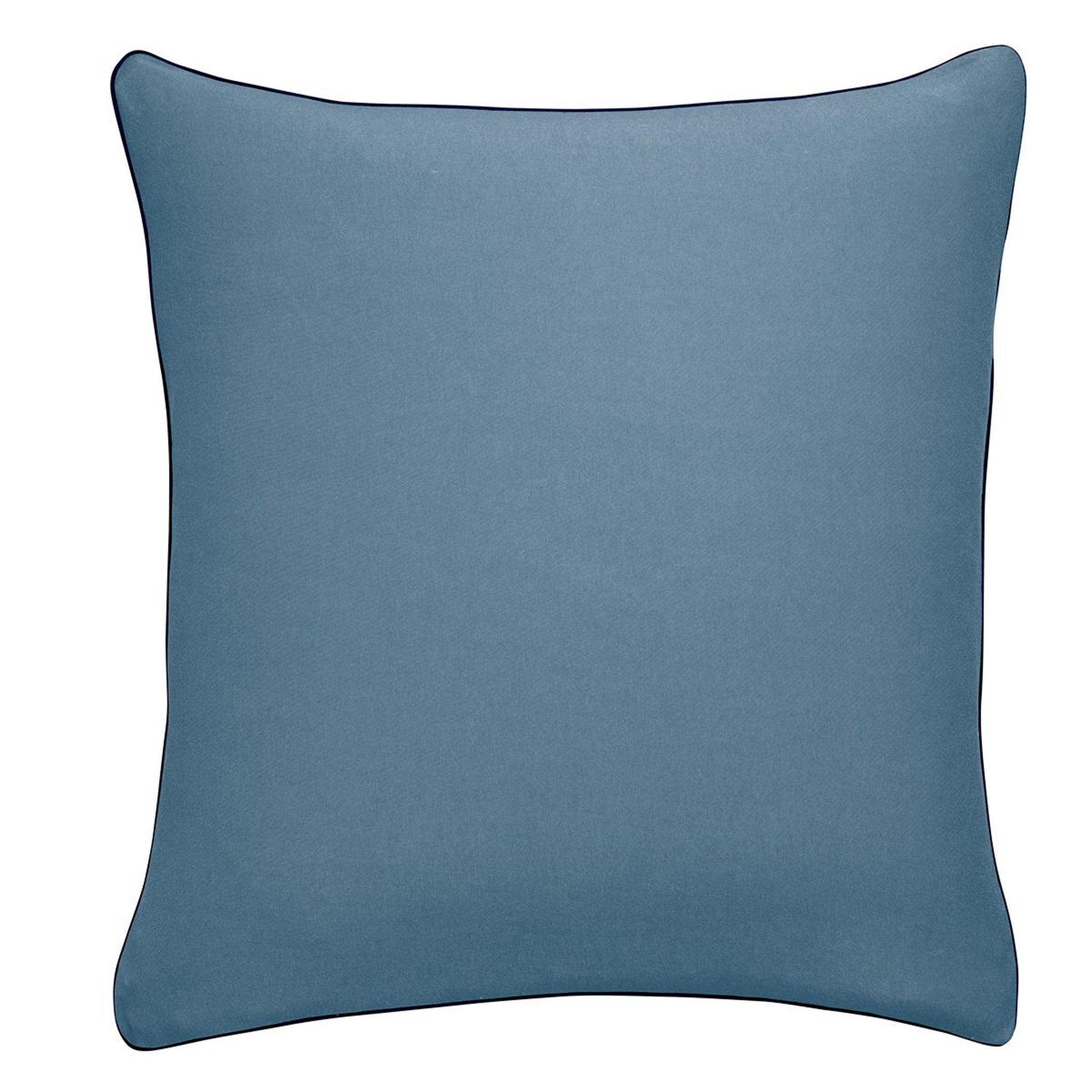 DODO Taie d'oreiller Confort Jersey Coloris Denim. Coloris disponibles : Bleu