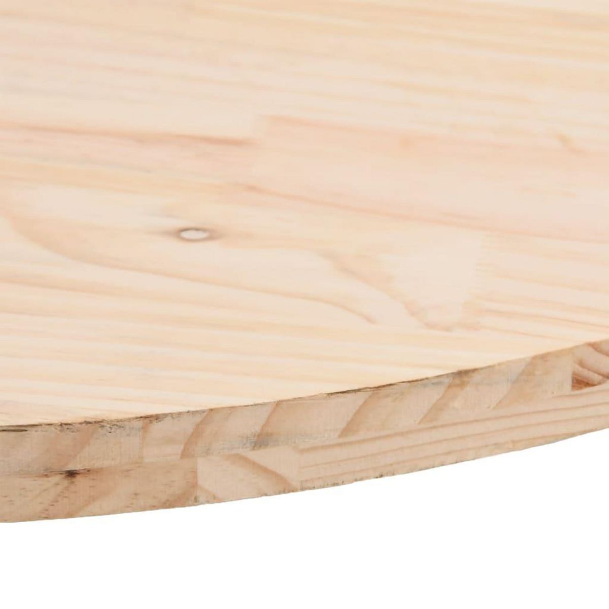VIDAXL Dessus de table 100x50x2,5 cm bois de pin massif ovale